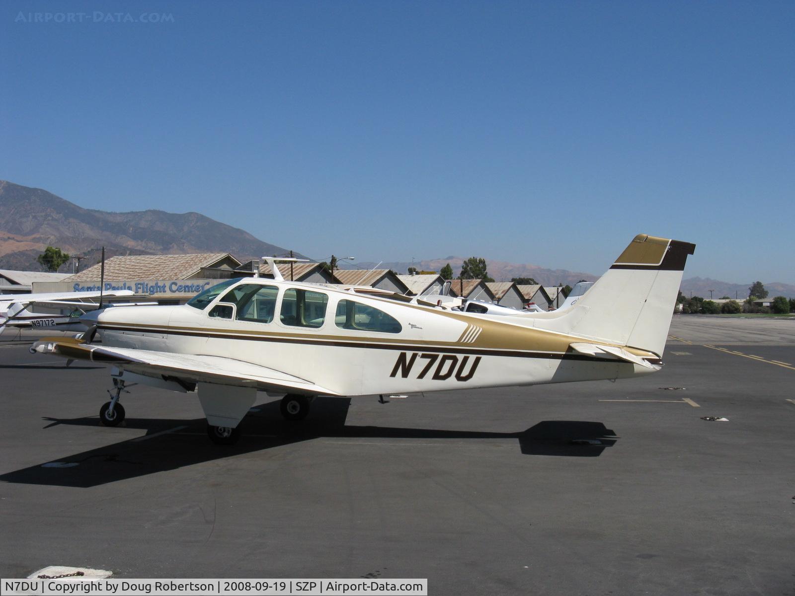 N7DU, 1965 Beech 35-C33 Debonair C/N CD-905, 1965 Beech 35-C33 DEONAIR, Continental IO-470-K 225 Hp