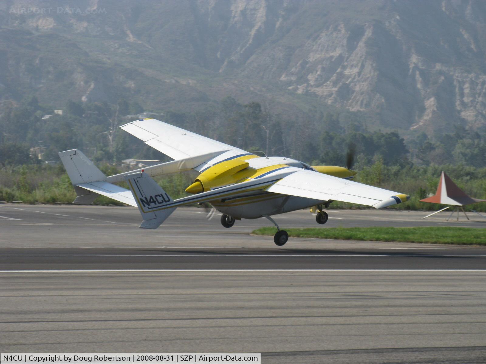 N4CU, 1972 Cessna T337G Turbo Super Skymaster C/N P3370065, 1972 Cessna T337G PRESSURIZED SKYMASTER, two Continental TSIO-360-C 225 Hp each, takeoff Rwy 22