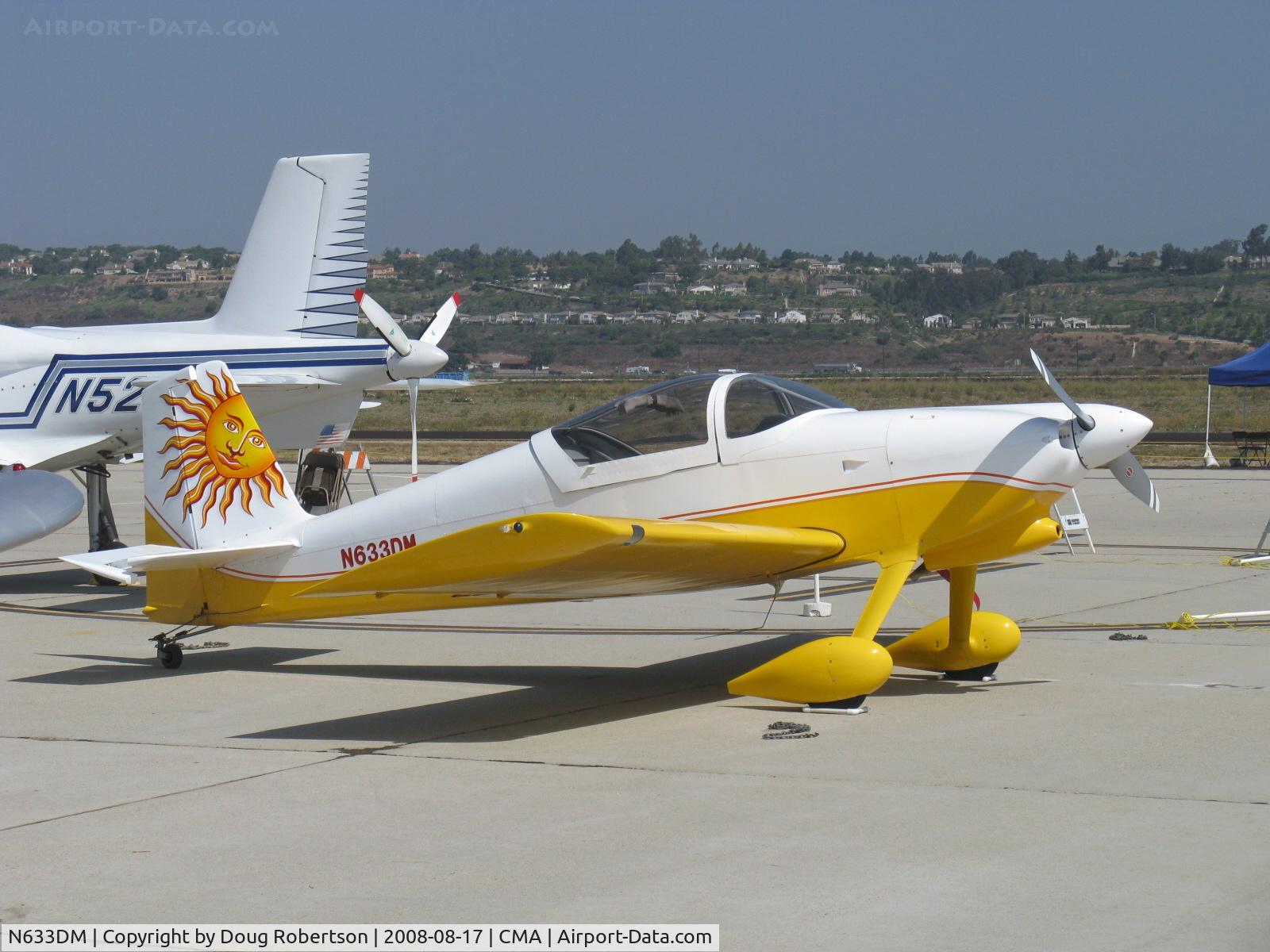 N633DM, 2005 Vans RV-6 C/N 60488, 2005 Miller VAN's RV-6, Lycoming O-360-A1A 180 Hp