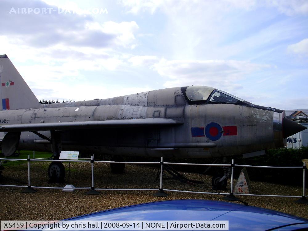 XS459, English Electric Lightning T.5 C/N 95019, preserved at the Fenland & West Norfolk Aviation Museum