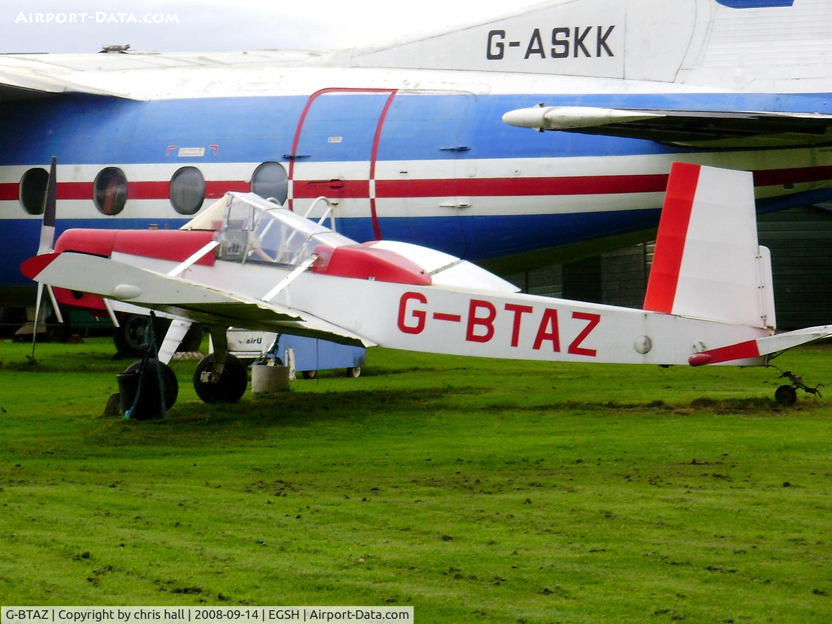 G-BTAZ, 1990 Evans VP-2 Volksplane C/N PFA 063-11474, at the Norwich Aviation Museum