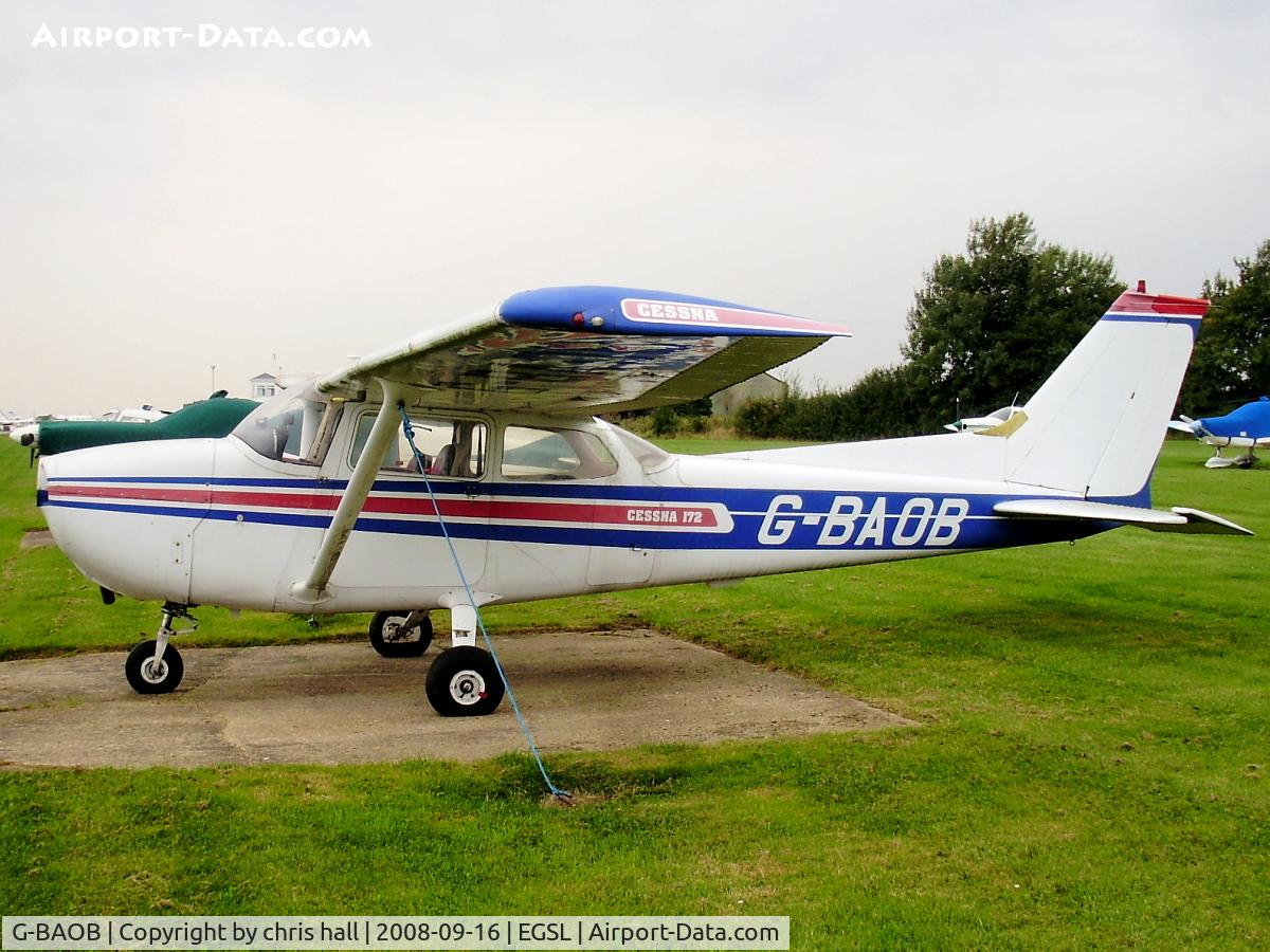 G-BAOB, 1973 Reims F172M Skyhawk Skyhawk C/N 0949, private