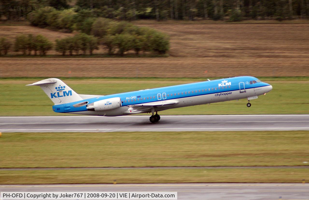PH-OFD, 1988 Fokker 100 (F-28-0100) C/N 11259, KLM cityhopper Fokker F-100