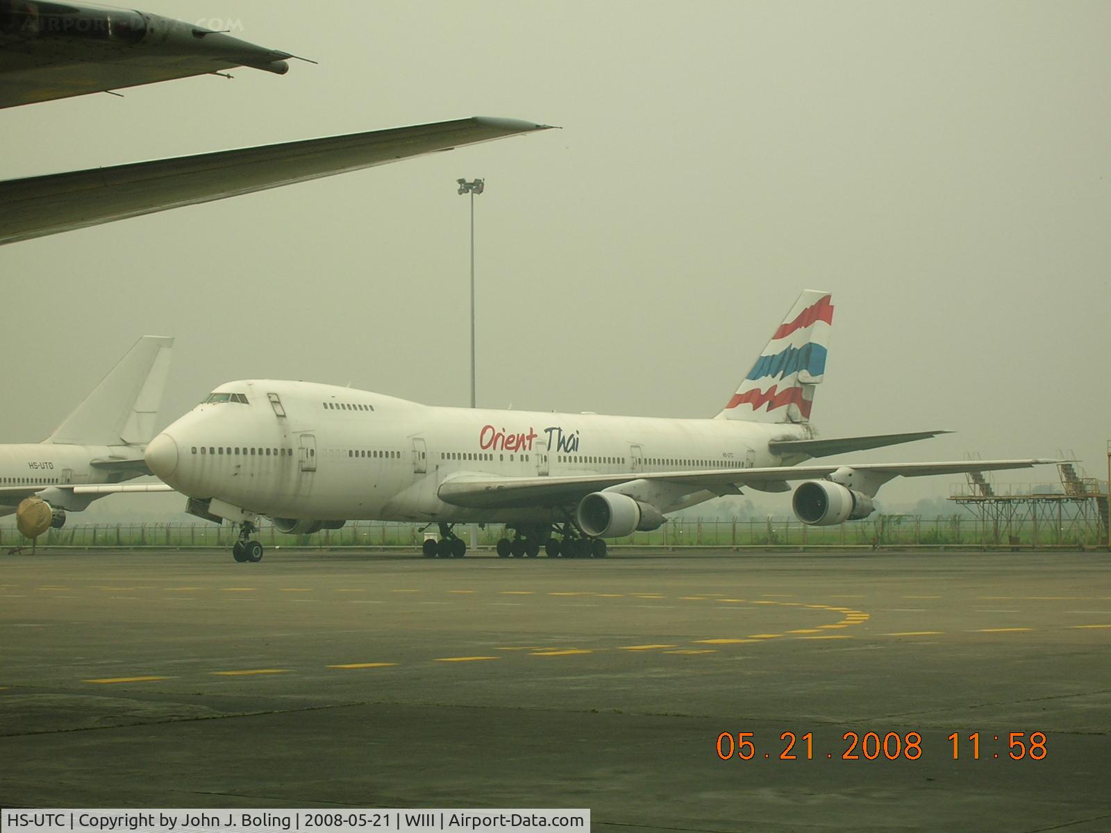 HS-UTC, 1978 Boeing 747-238B C/N 21658, B-747 on Garuda maintenance ramp at Jakarta