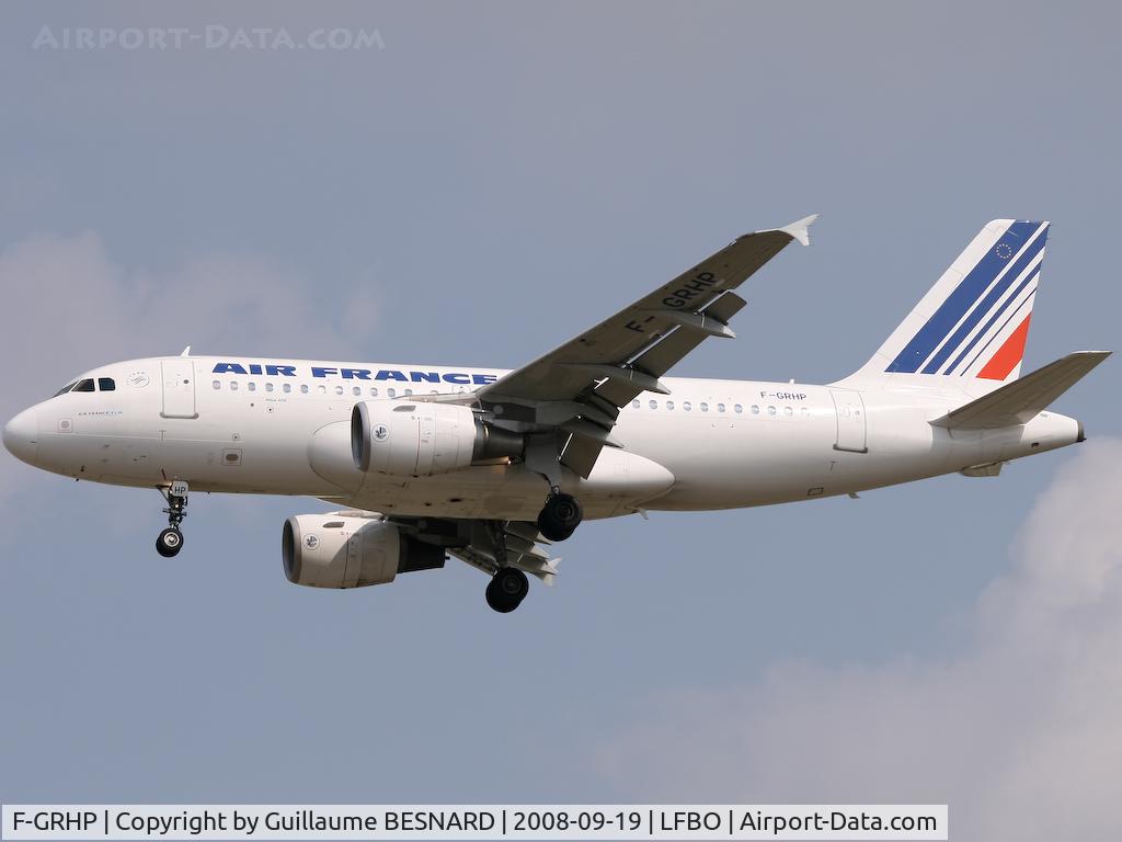 F-GRHP, 2000 Airbus A319-111 C/N 1344, Landing 32L