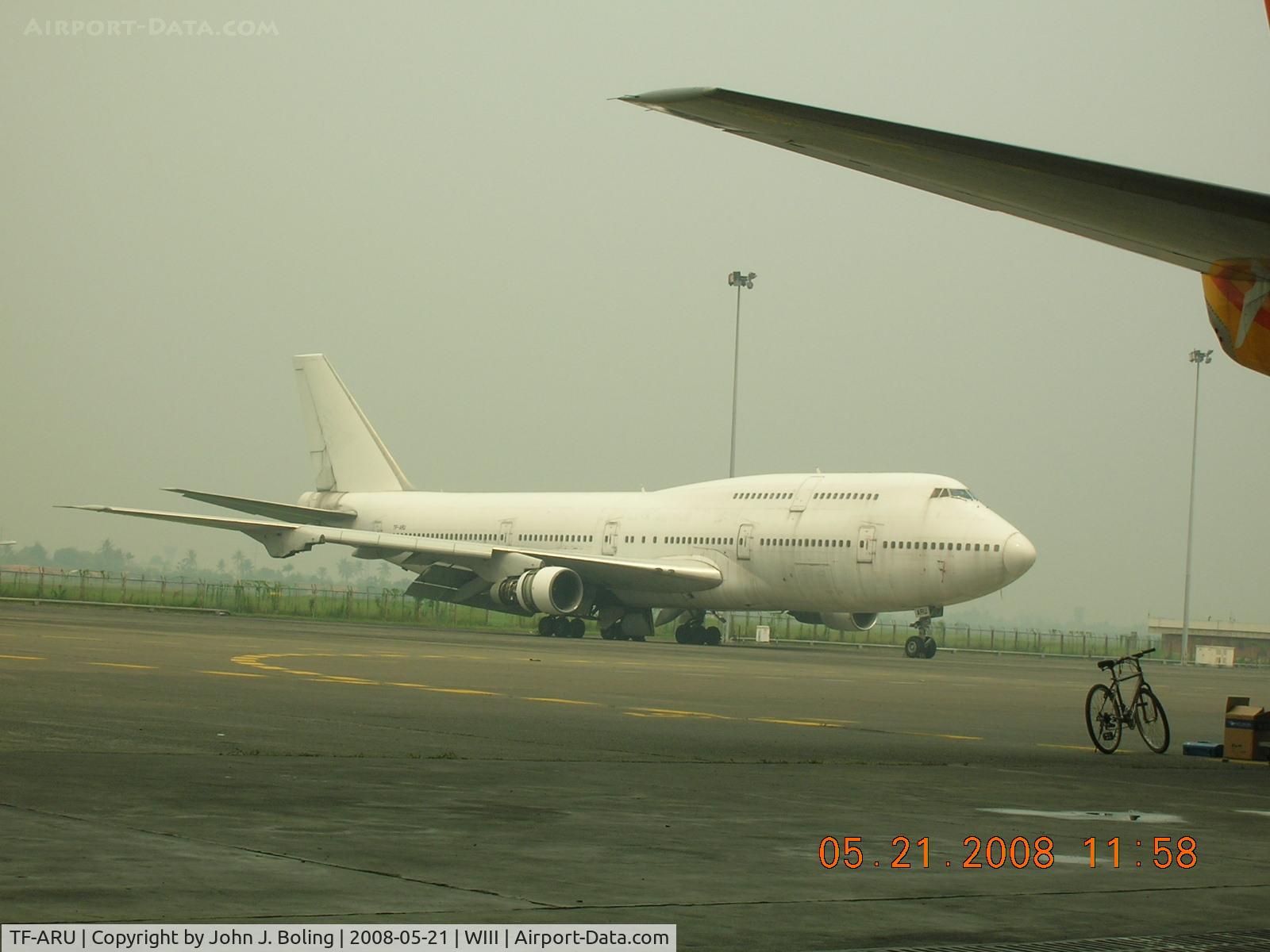 TF-ARU, 1983 Boeing 747-344 C/N 22970, B-747 on Garuda maintenance ramp at Jakarta