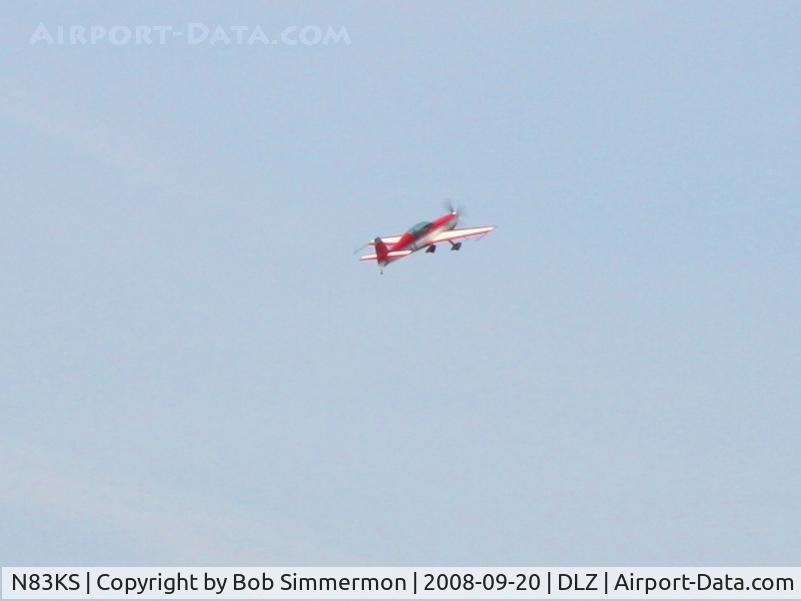 N83KS, 1998 Extra EA-300/L C/N 074, Steep departure out of Delaware, Ohio