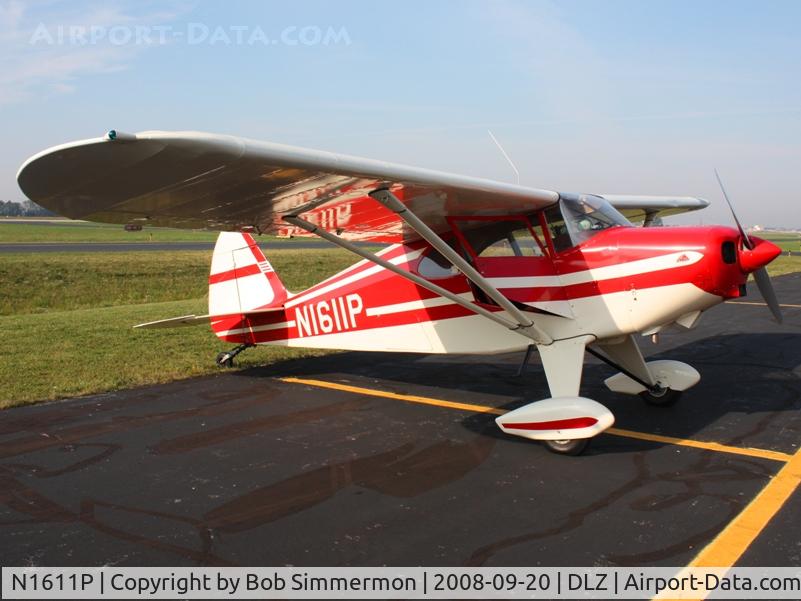 N1611P, 1954 Piper PA-22-150 C/N 22-2425, On the ramp at Delaware, Ohio