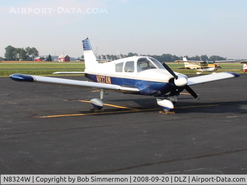 N8324W, 1965 Piper PA-28-180 C/N 28-2501, On the ramp at Delaware, Ohio