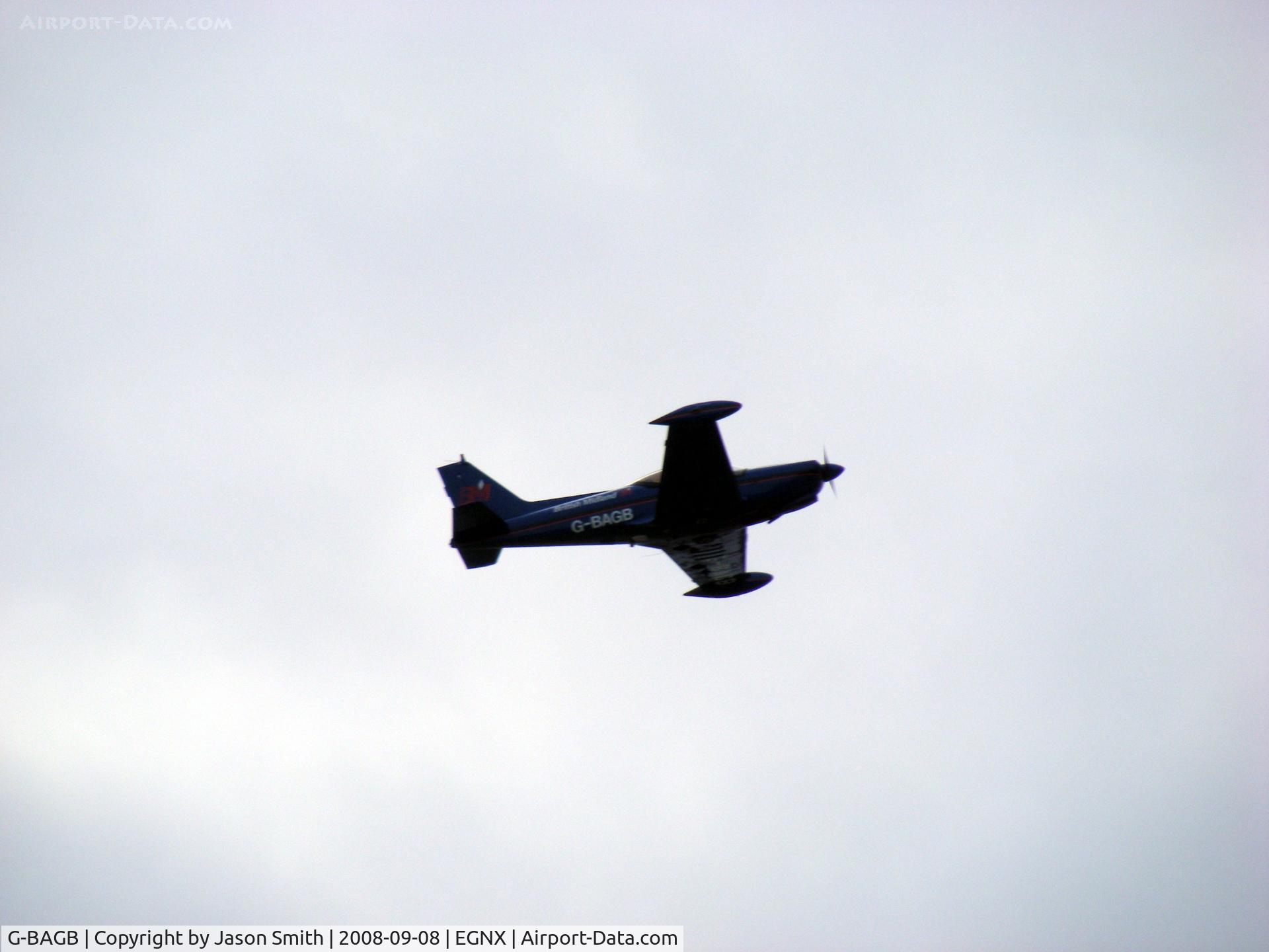 G-BAGB, 1968 SIAI-Marchetti SF-260 C/N 107, Taking Off From EGNX/EMA