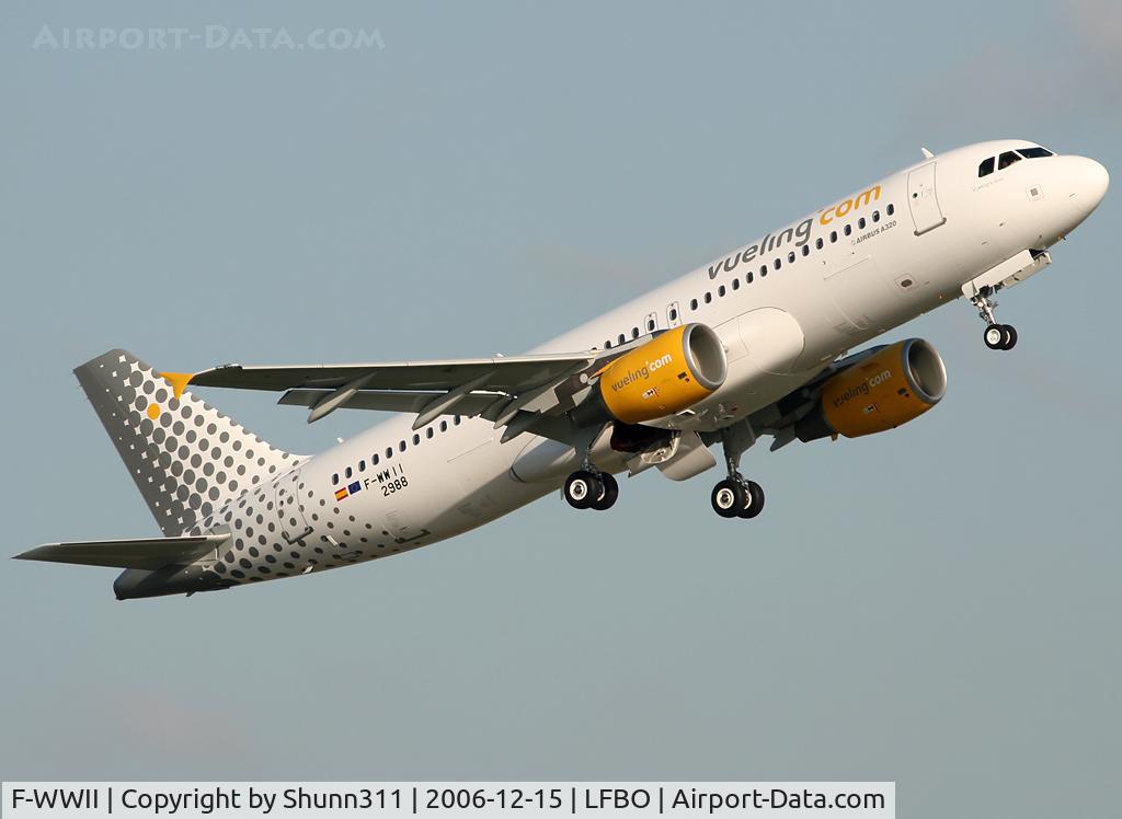 F-WWII, 2006 Airbus A320-214 C/N 2988, C/n 2988 - To be EC-JZI