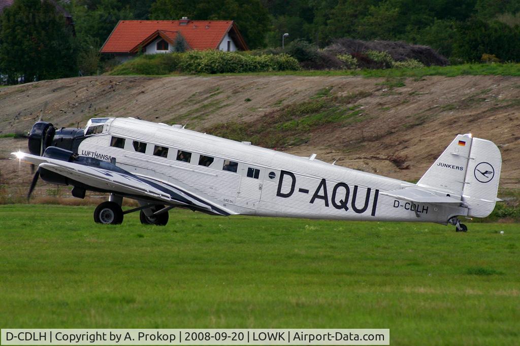 D-CDLH, 1936 Junkers Ju-52/3m C/N 130714, Visiting KLU for some sightseeing flights