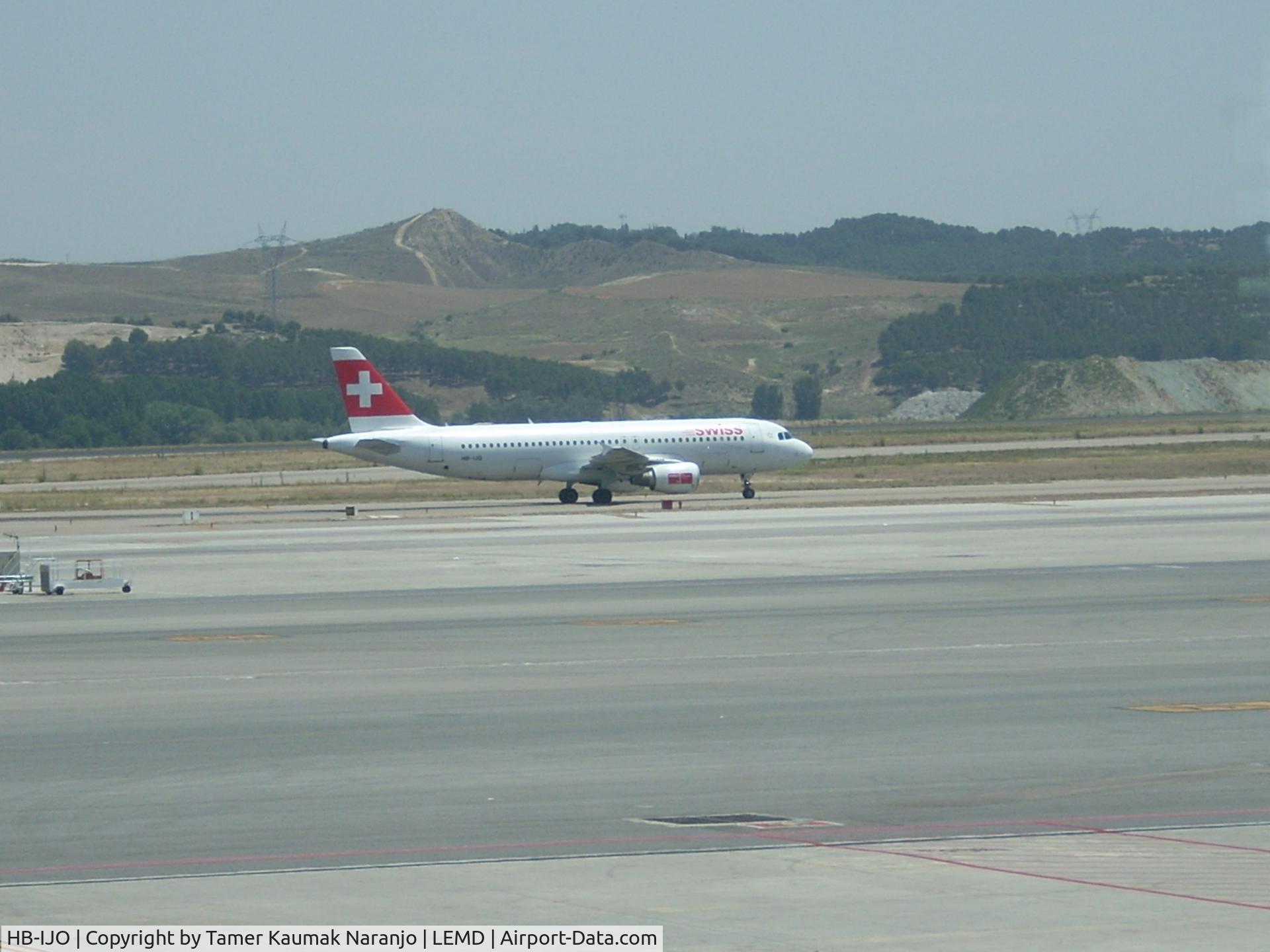 HB-IJO, 1997 Airbus A320-214 C/N 673, Swiss Air Lines landing in madrid