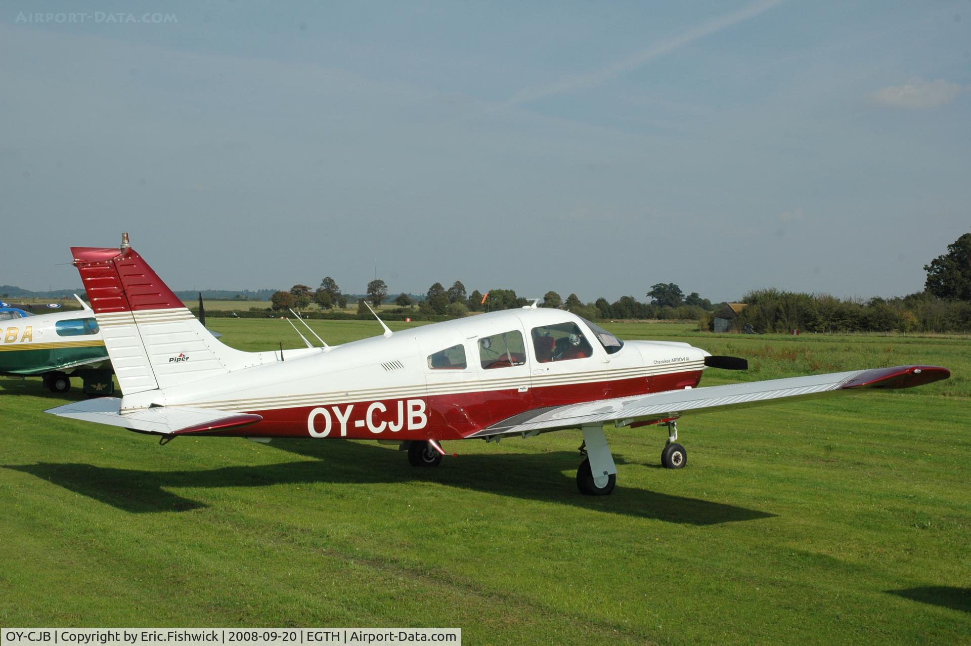 OY-CJB, 1978 Piper PA-28R-201 Cherokee Arrow III C/N 28r-7837285, 2. OY-CJB at Shuttleworth Evening Flying Display