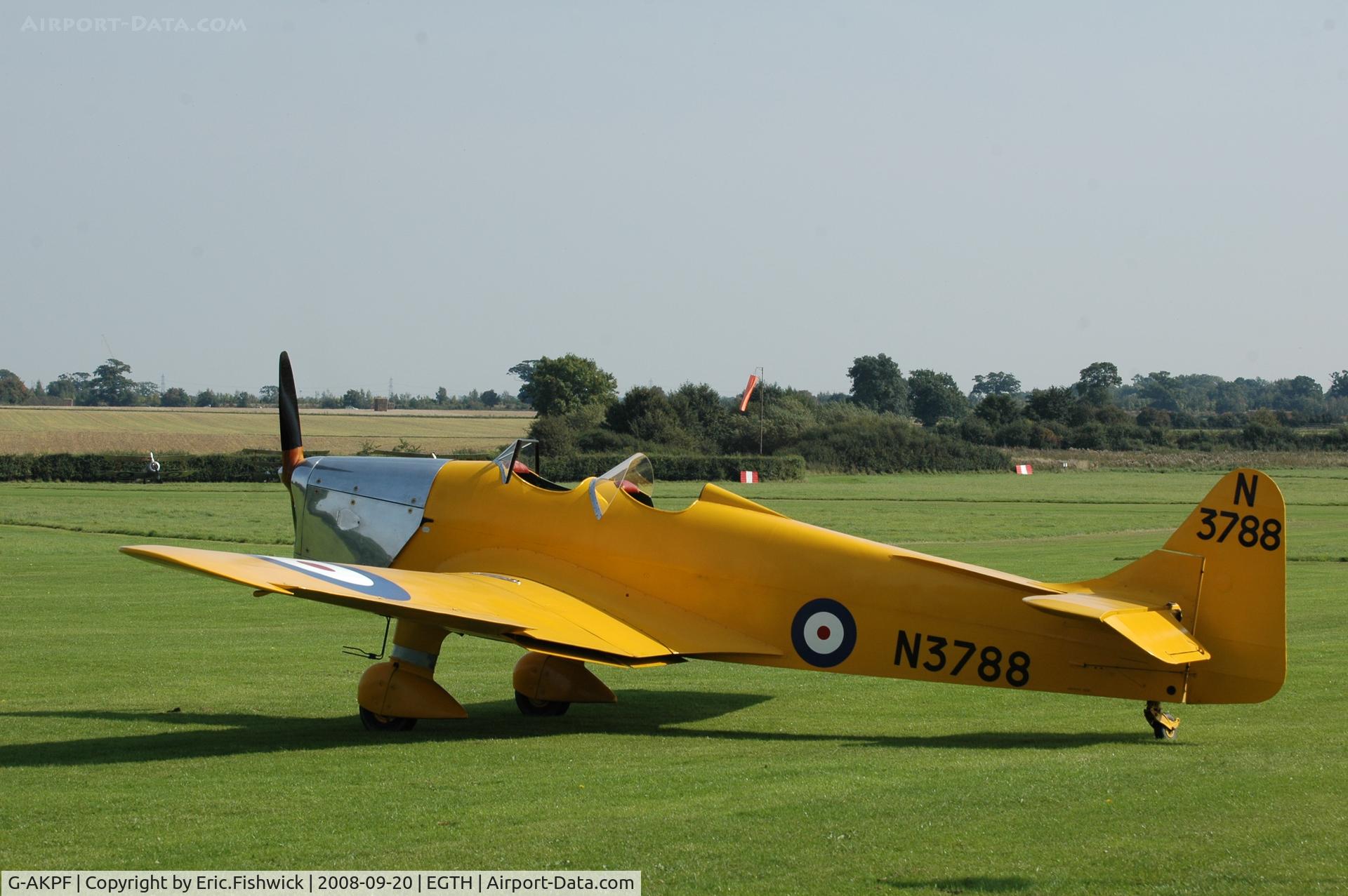 G-AKPF, 1941 Miles M14A Hawk Trainer 3 C/N 2228, 1. G-AKPF at Shuttleworth Evening Flying Display