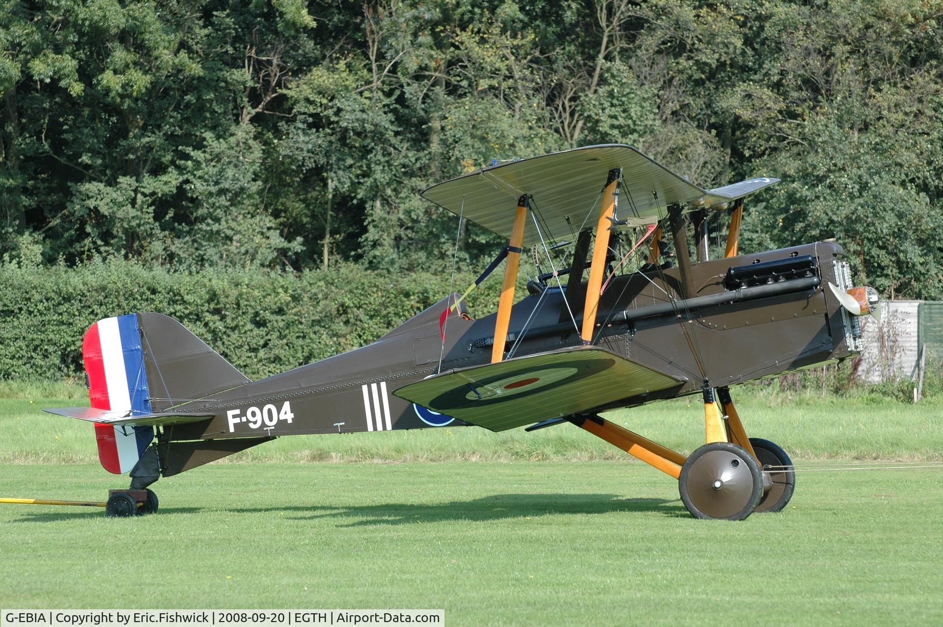 G-EBIA, 1918 Royal Aircraft Factory SE-5A C/N 654/2404, x. F-904 at Shuttleworth Evening Flying Display