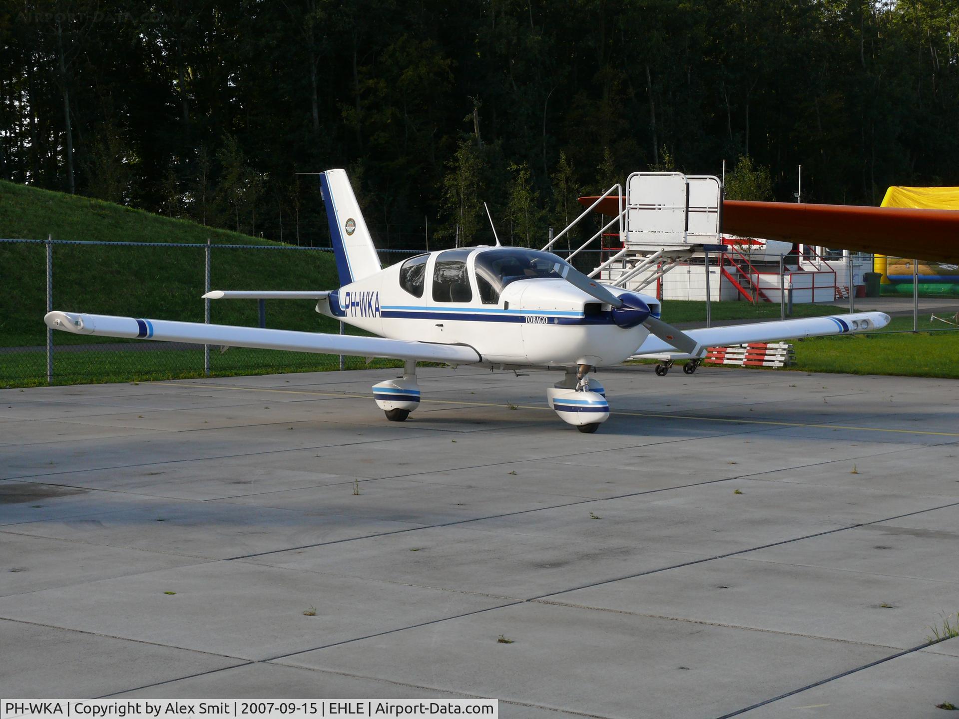 PH-WKA, Socata TB-10 Tobago C/N 1027, Arriving on the Aviodrome Museum Apron