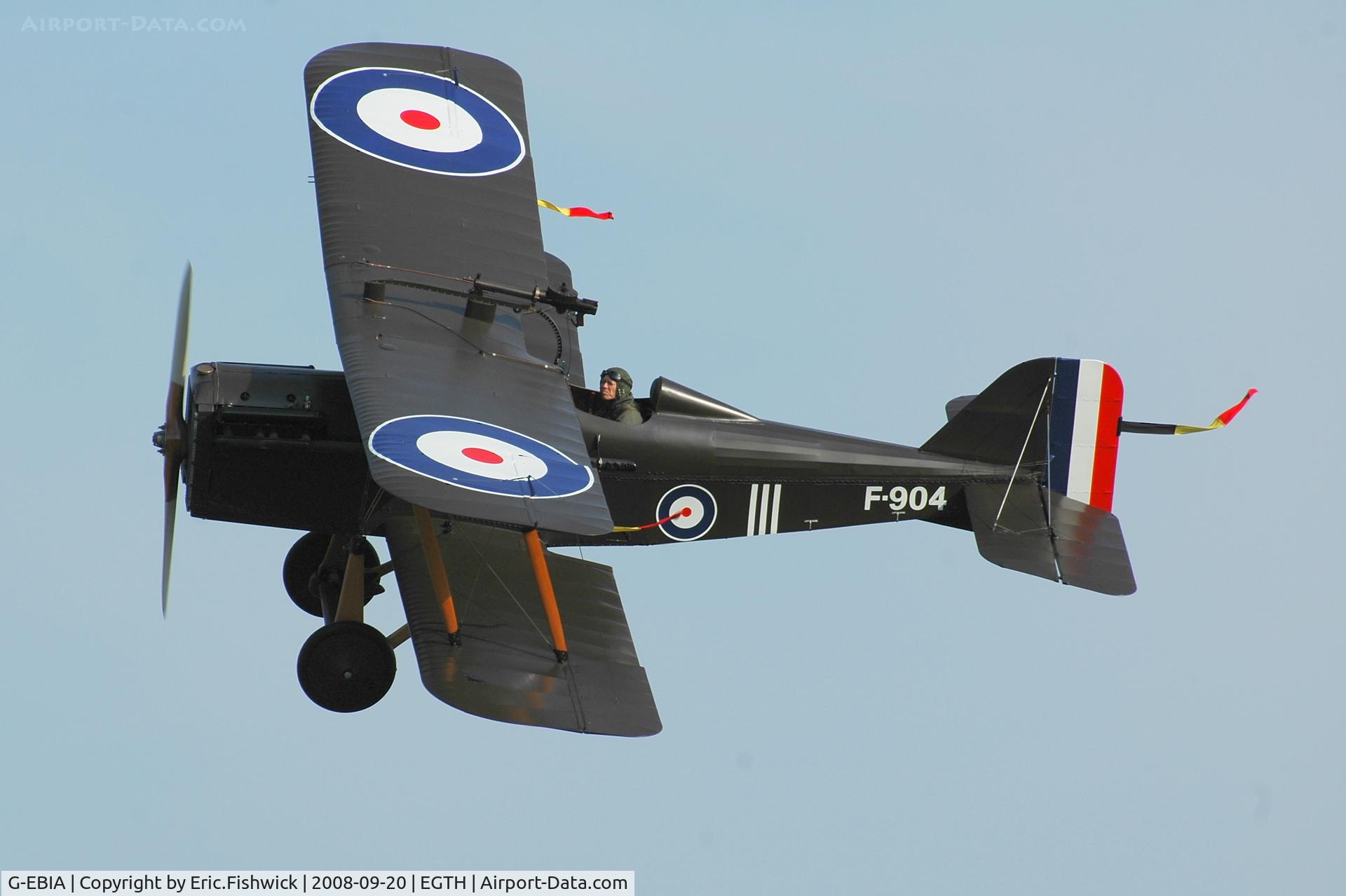 G-EBIA, 1918 Royal Aircraft Factory SE-5A C/N 654/2404, 43. F-904 at Shuttleworth Evening Flying Display
