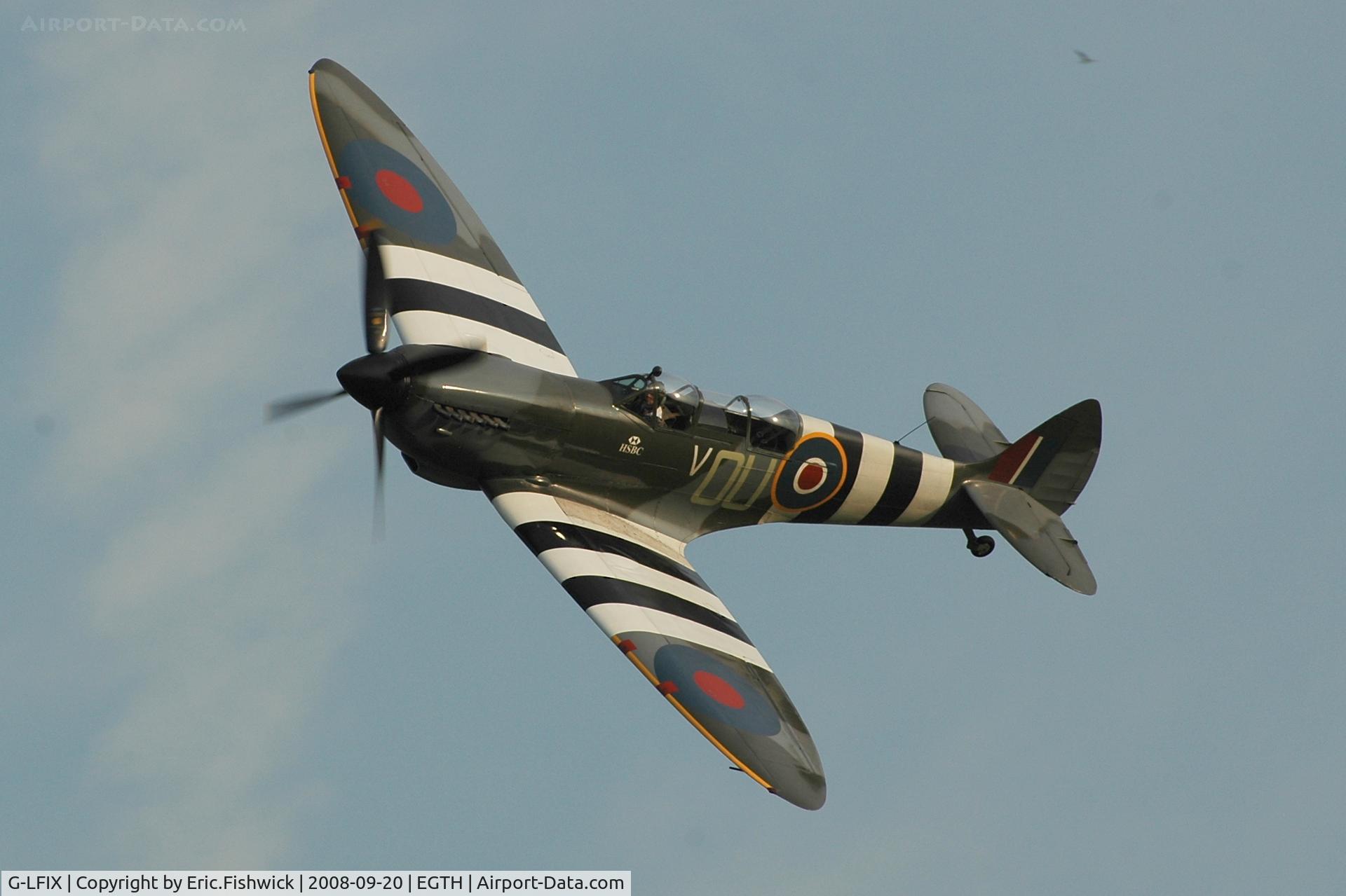 G-LFIX, 1944 Supermarine 509 Spitfire LF.IX (T.IX) C/N CBAF.8463, 43. Grace Spitfire at Shuttleworth Evening Air Display 
