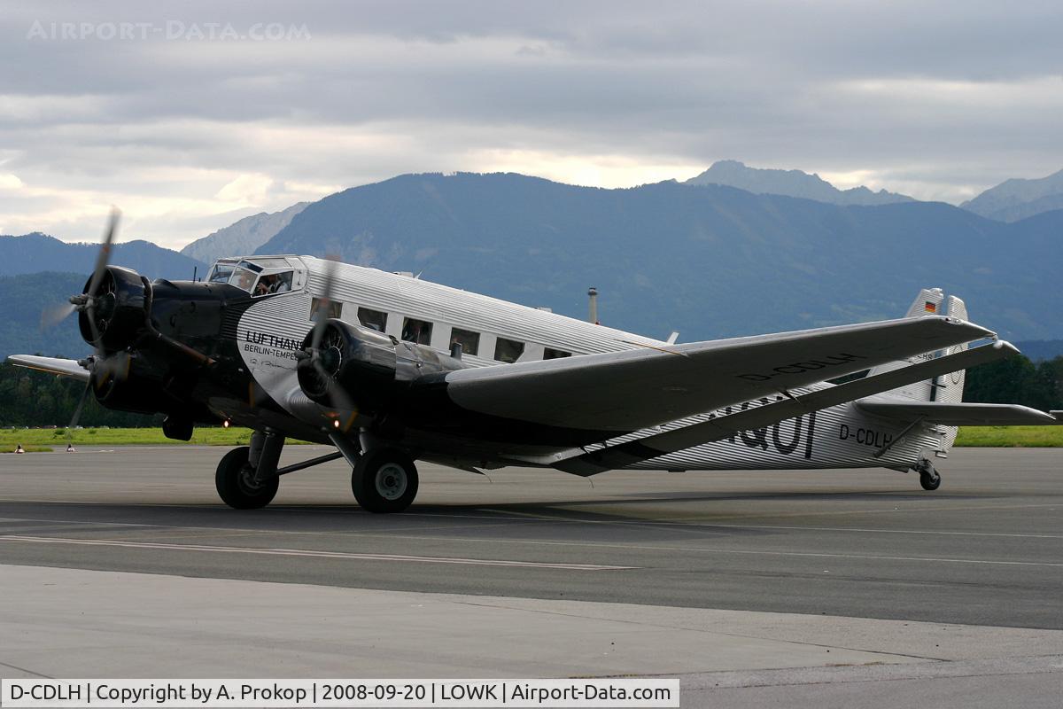 D-CDLH, 1936 Junkers Ju-52/3m C/N 130714, Visiting KLU for some sightseeing flights