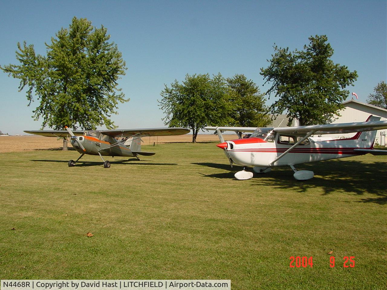 N4468R, 1974 Cessna 172M C/N 17263210, Posing with her older cousin