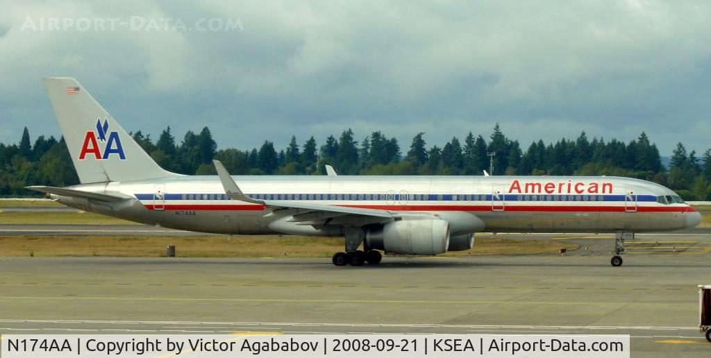 N174AA, 2002 Boeing 757-223 C/N 31308, At Seattle Tacoma