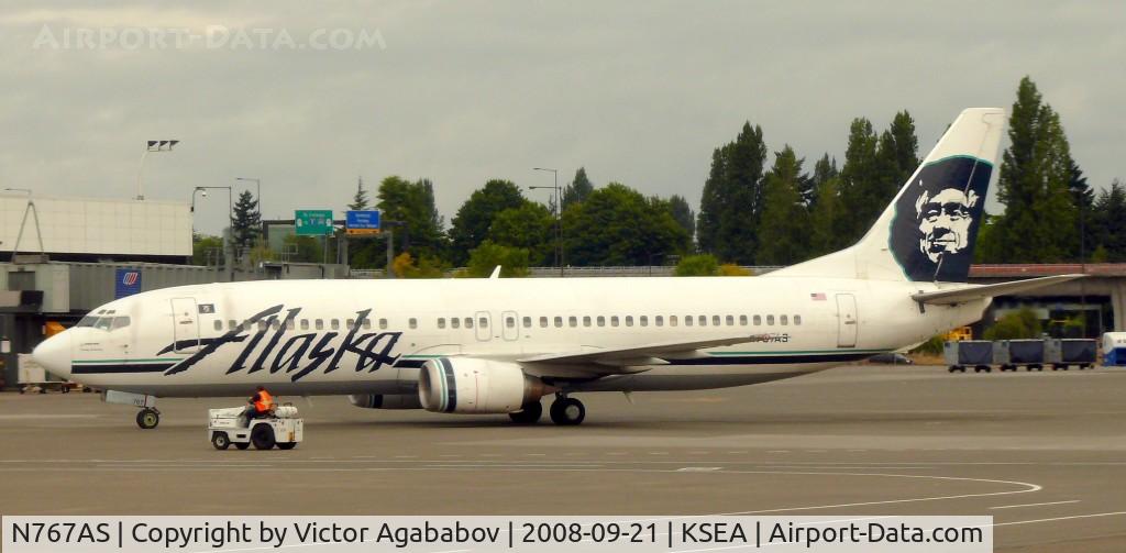 N767AS, 1992 Boeing 737-490 C/N 27081, At Seattle Tacoma
