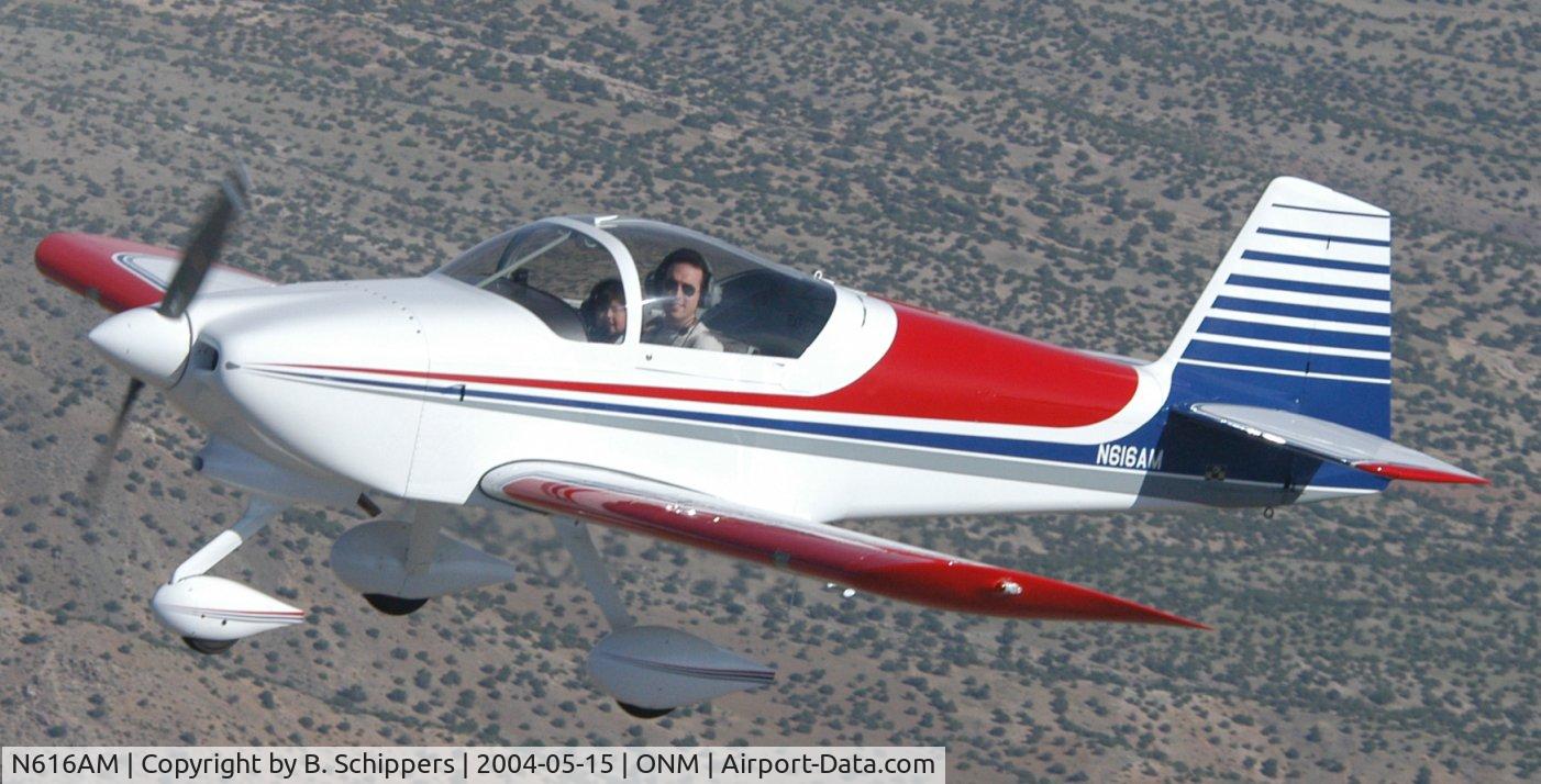 N616AM, 2003 Vans RV-6A C/N 60386, In flight over Socorro, NM