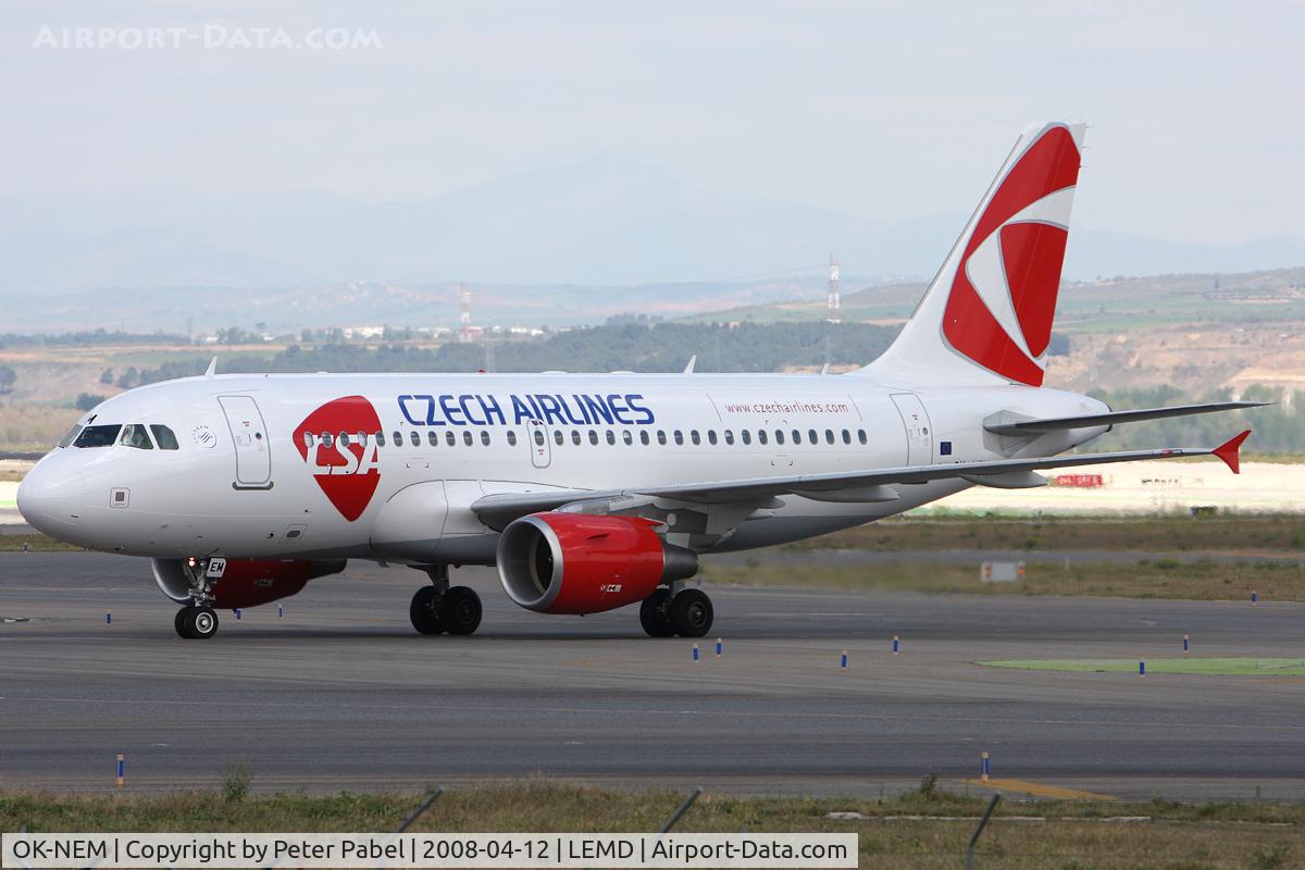 OK-NEM, 2008 Airbus A319-112 C/N 3406, MAD Spotter Trip