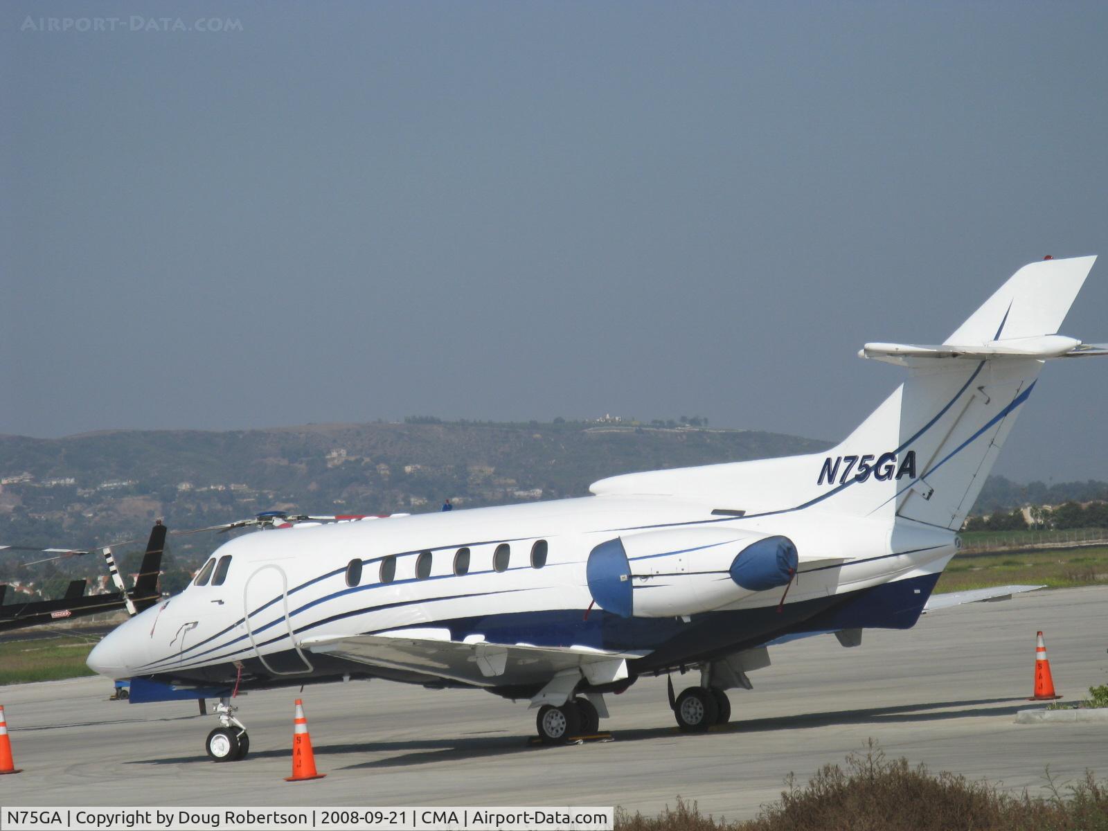 N75GA, 1976 Hawker Siddeley HS.125 Series 600A C/N 256070, 1976 Hawker-Siddeley HS-125-600A, two Rolls Royce Bristol Viper Mk. 601-22 turbojets each rated at 3,750 lb st