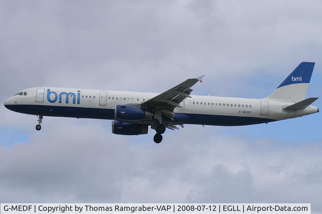 G-MEDF, 2002 Airbus A321-231 C/N 1690, BMI British Midland Airbus A321