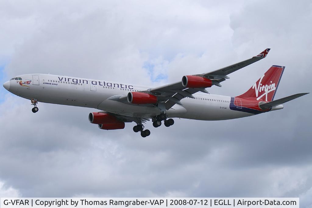 G-VFAR, 1998 Airbus A340-313X C/N 225, Virgin Atlantic Airbus A340-300