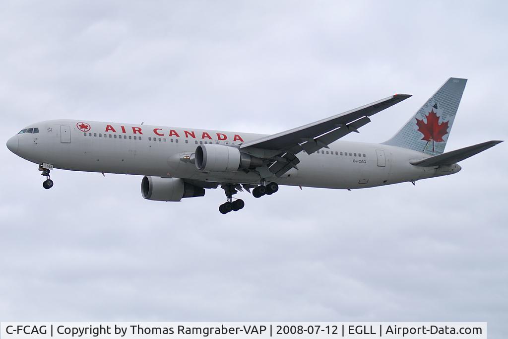 C-FCAG, 1988 Boeing 767-375/ER C/N 24085, Air Canada Boeing 767-300