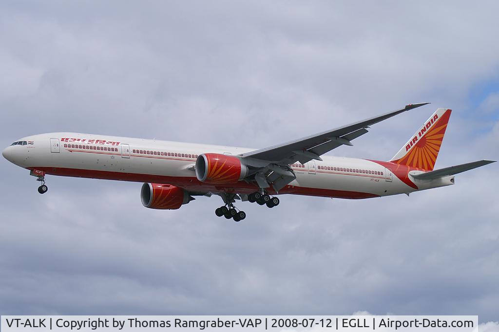VT-ALK, 2007 Boeing 777-337/ER C/N 36309, Air India Boeing 777-300