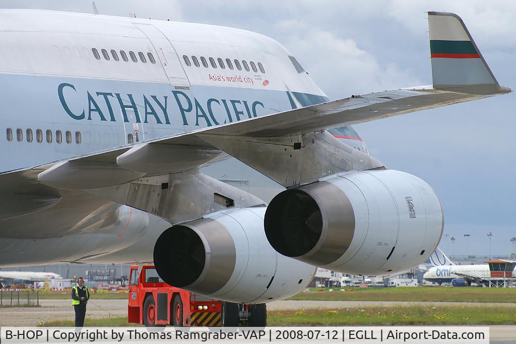 B-HOP, 1989 Boeing 747-467 C/N 23815, Cathay Pacific Boeing 747-400