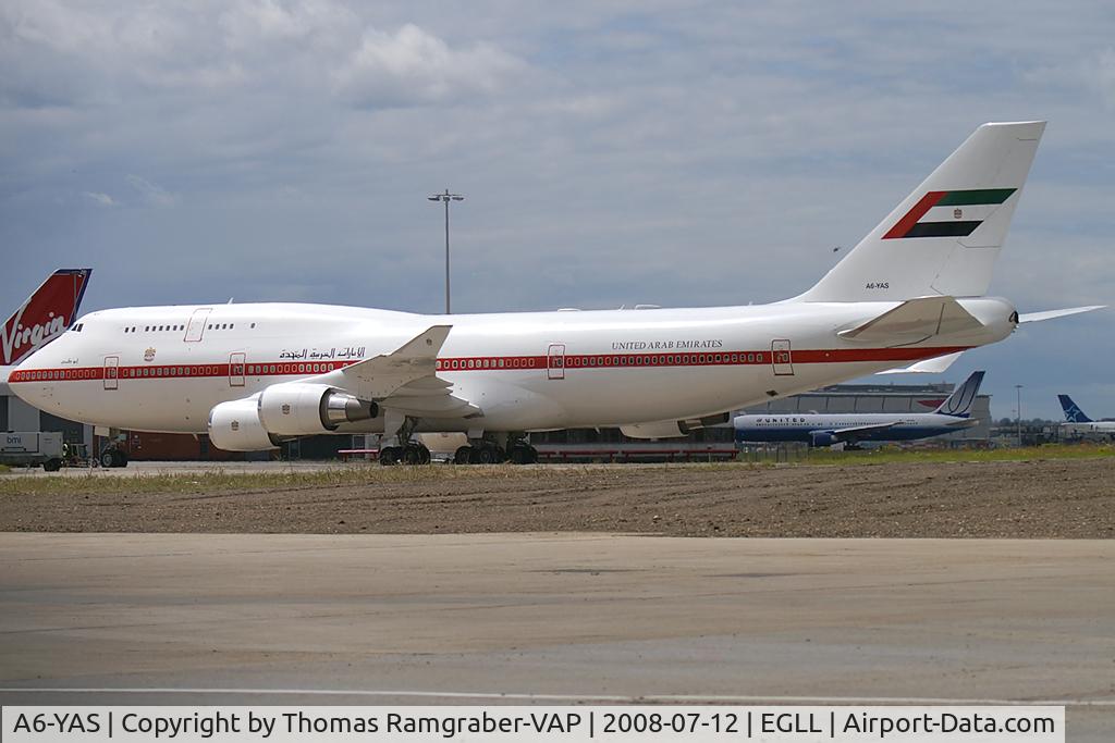 A6-YAS, 1998 Boeing 747-4F6 C/N 28961, UAE - Royal Flight Boeing 747-400