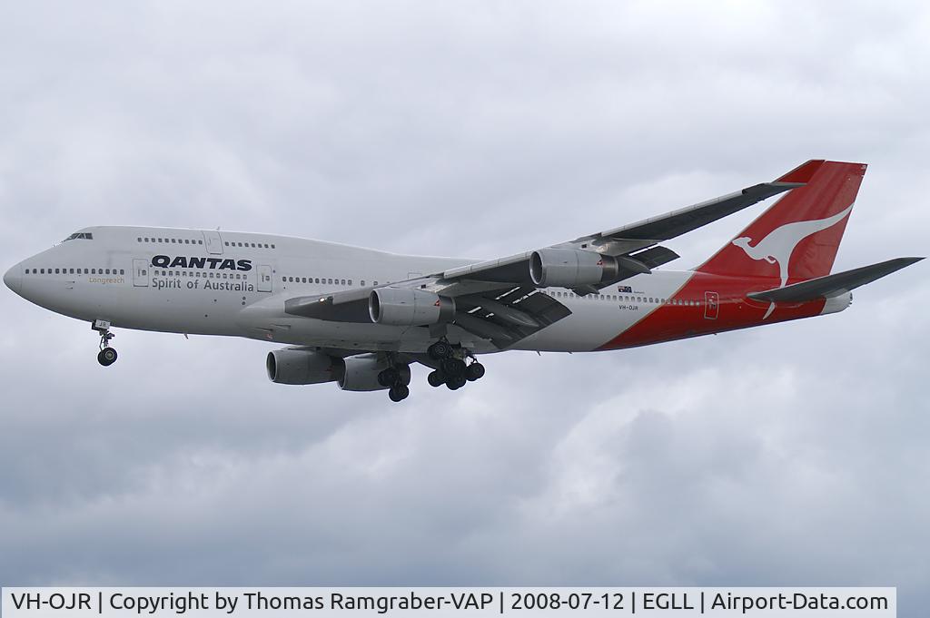 VH-OJR, 1992 Boeing 747-438 C/N 25547, Qantas Boeing 747-400