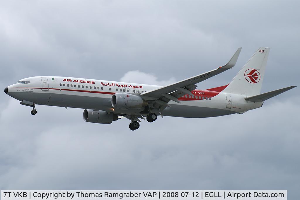 7T-VKB, 2005 Boeing 737-8D6 C/N 34165, Air Algerie Boeing 737-800