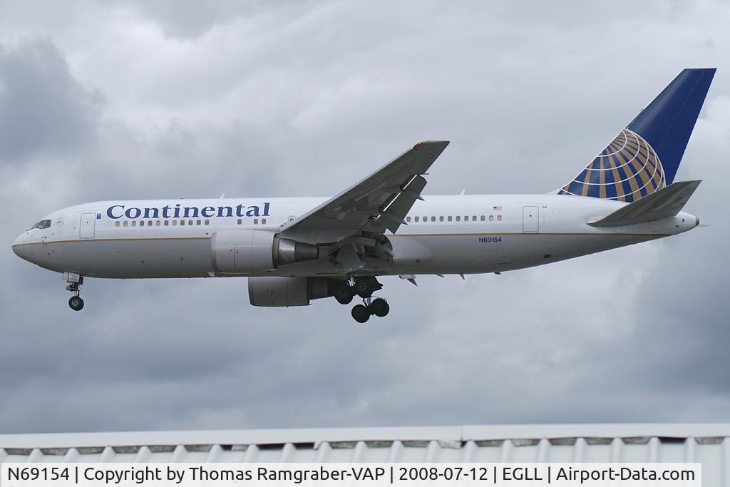 N69154, 2001 Boeing 767-224 C/N 30433, Continental Airlines Boeing 767-200
