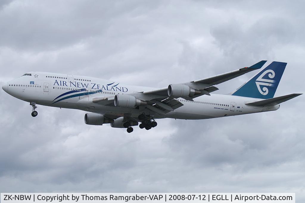 ZK-NBW, 1999 Boeing 747-419BDS(F) C/N 29375, Air New Zealand Boeing 747-400