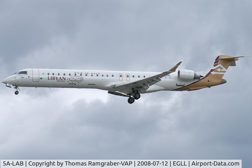 5A-LAB, 2007 Bombardier CRJ-900ER (CL-600-2D24) C/N 15121, Libyan Arab Airlines Canadair Regionaljet 900