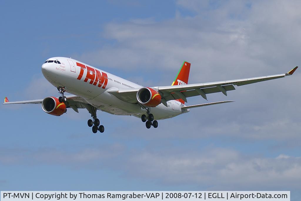 PT-MVN, 2007 Airbus A330-203 C/N 876, TAM Linhas Aereas Airbus A330-200