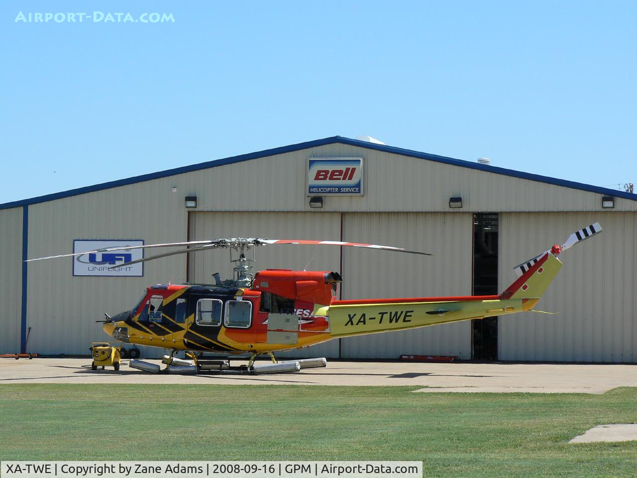 XA-TWE, Bell 412 C/N 36310, At Grand Prairie Municipal