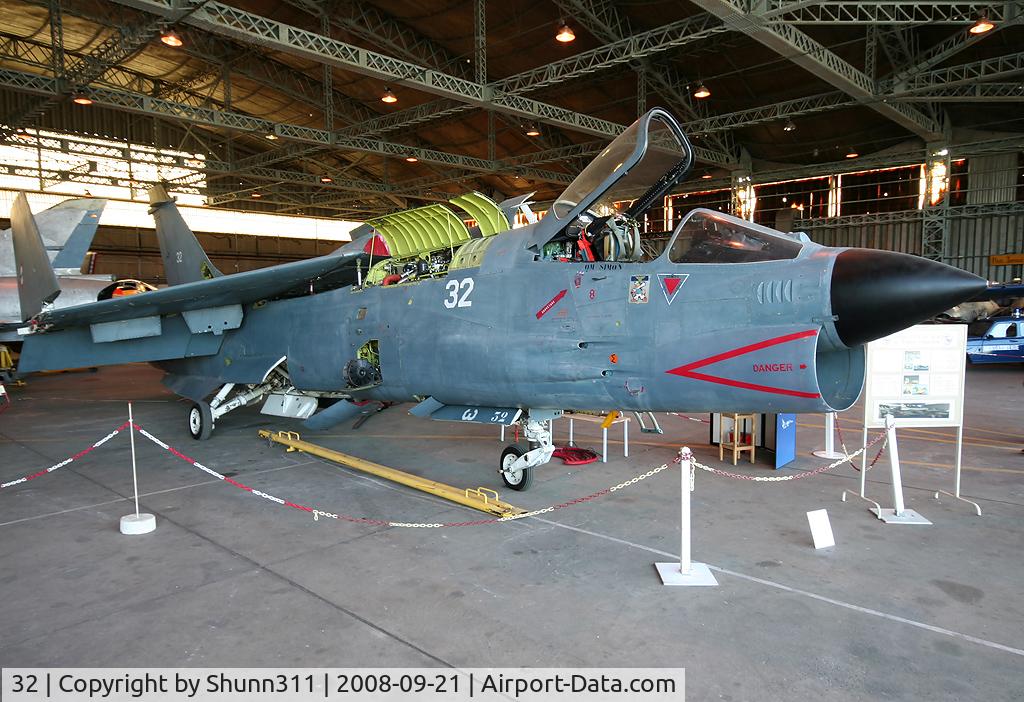 32, Vought F-8E(FN) Crusader C/N 1249, Preserved inside Museum...