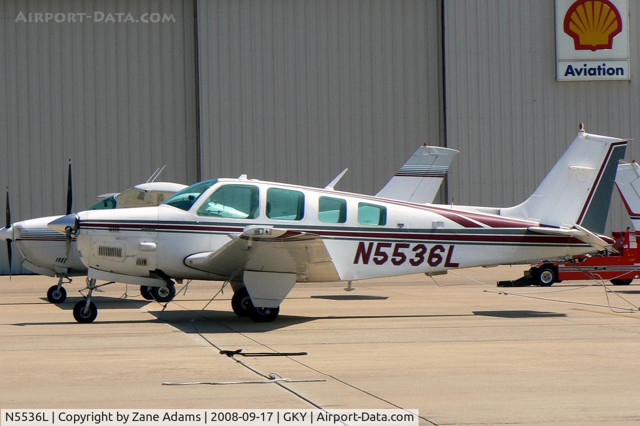 N5536L, 1990 Beech B36TC Bonanza C/N EA-502, At Arlington Municipal