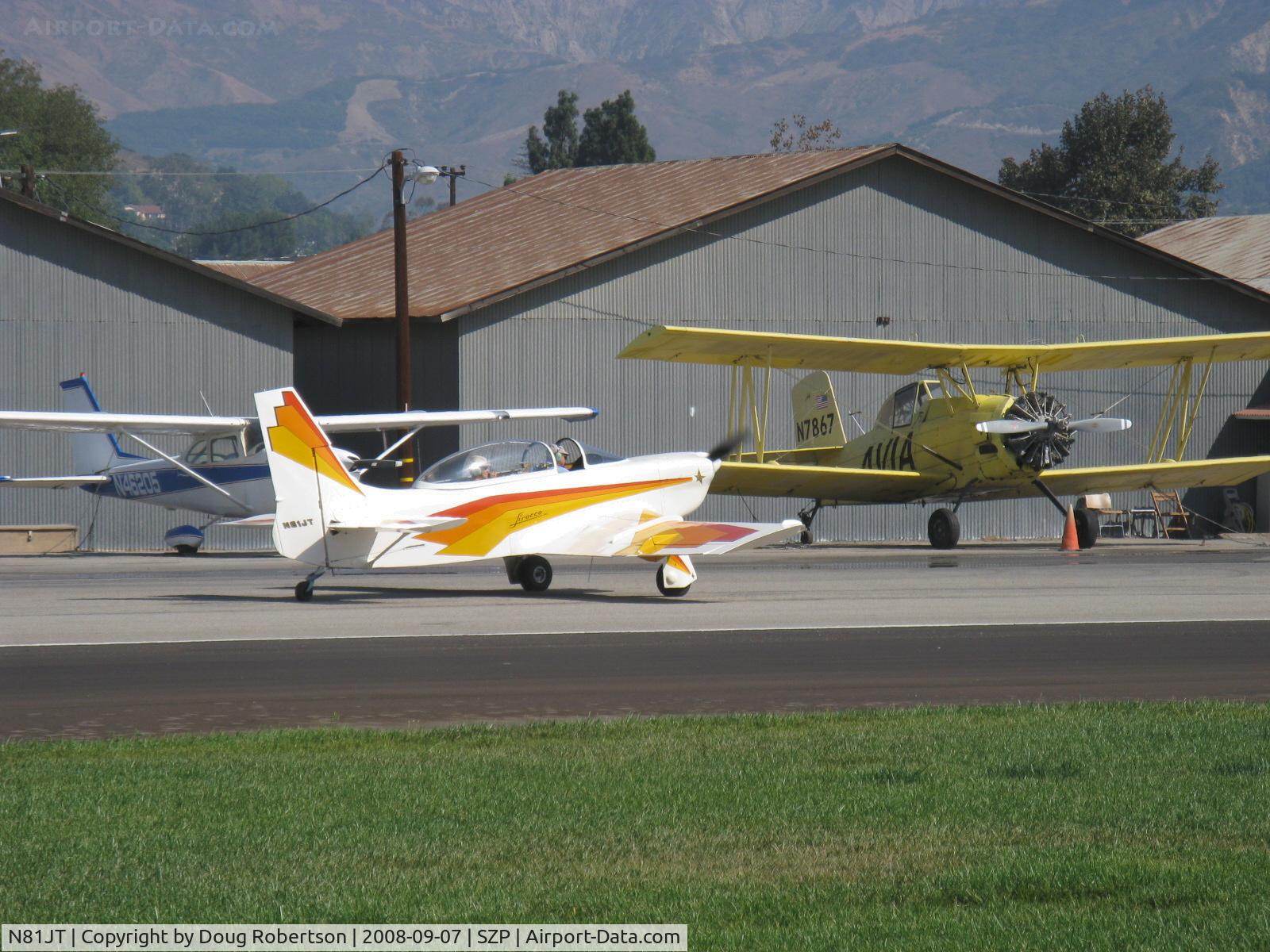 N81JT, 1982 Jurca MJ-5 Sirocco C/N 50, 1982 Tumilowicz JURCA MJ-5 SIROCCO, Lycoming A&C IO-360 220 Hp, taxi back