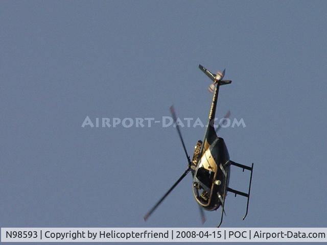 N98593, 1967 Hughes OH-6A Cayuse C/N 0978, Tight overhead turn to go southbound
