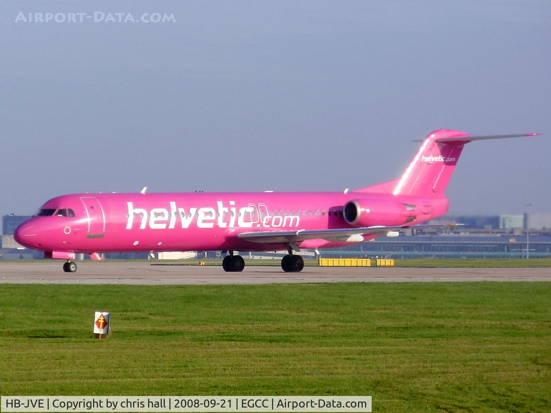 HB-JVE, 1993 Fokker 100 (F-28-0100) C/N 11459, Helvetic