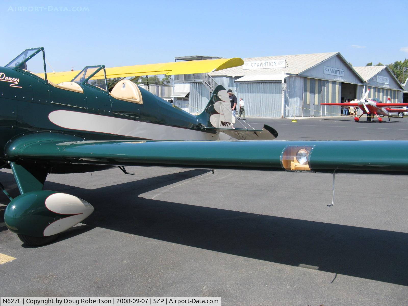 N627F, 2005 Fisher Steven C Sky Dancer C/N 001, 2005 Fisher SKY DANCER, Lycoming O-235, landing light