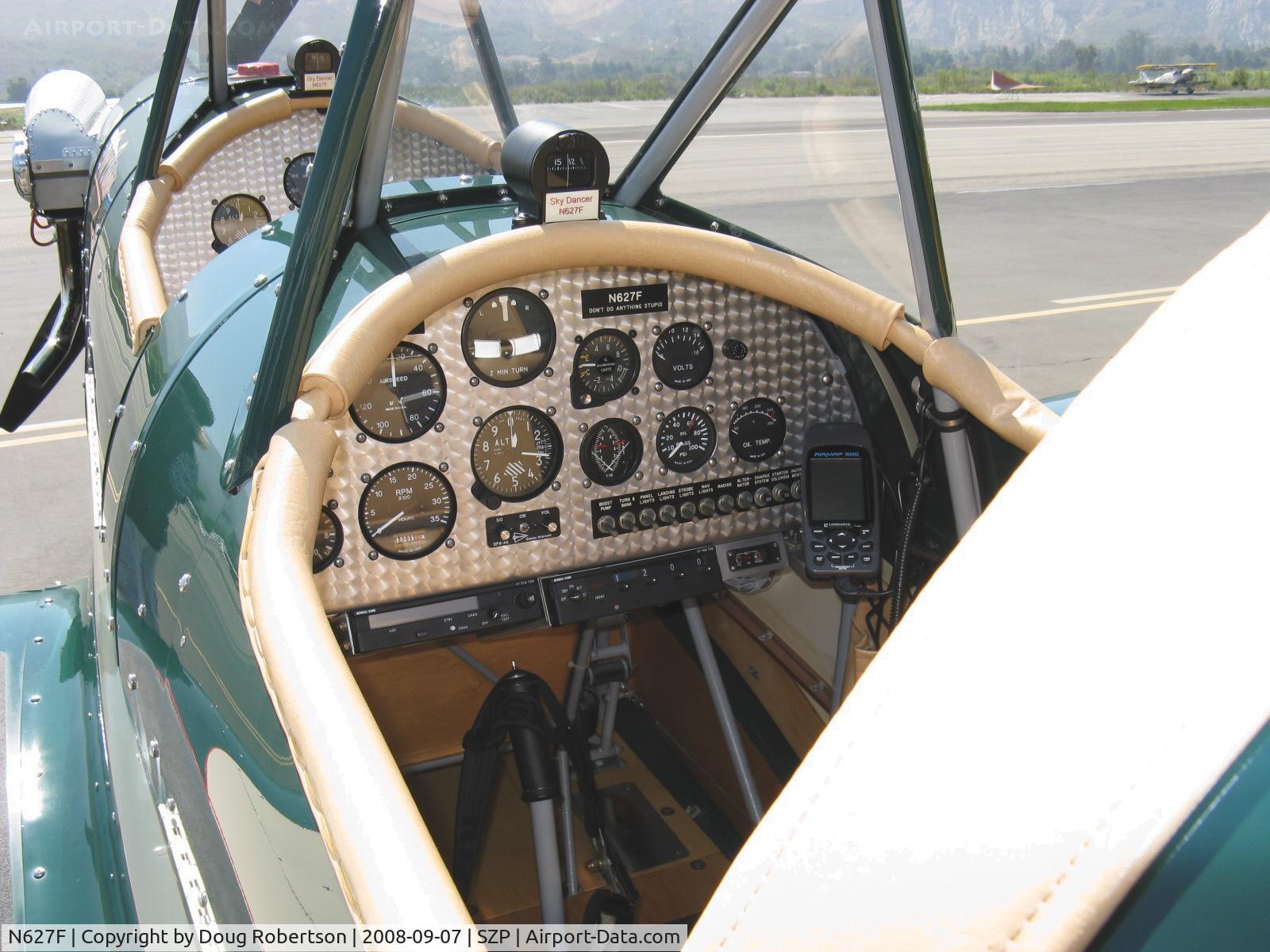 N627F, 2005 Fisher Steven C Sky Dancer C/N 001, 2005 Fisher SKY DANCER, Lycoming O-235, rear panel